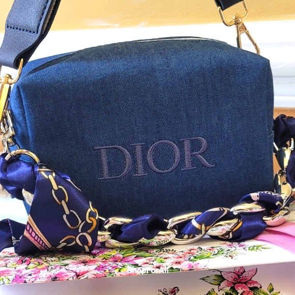 Dior Beauty Denim CB/ Shoulder Bag. NWOT. - Picture 8 of 12